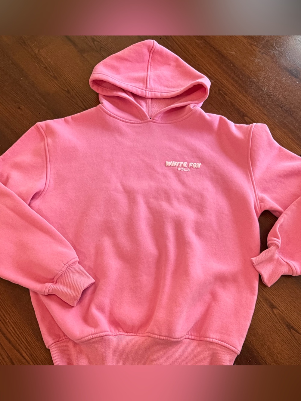 White Fox Boutique Pink Pullover Hoodie